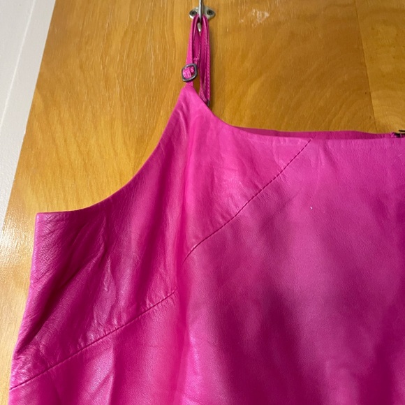Nasty gal 💯 leather pinafore mini dress - XXL - Picture 7 of 8